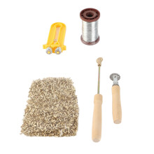 Kit di attrezzi per apicoltura per principianti: Inseritore di filo, tenditore per filo dell'arnia con occhielli in rame e fili di ferro.