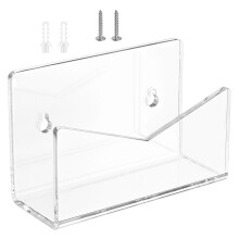 Conjunto Suporte Para Cartas Acrílico Reutilizável Organizador Escritório