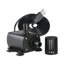 Mini pompa sommergibile ultra silenziosa per acquario, giardino, laghetto, fontana, USB, DC 5V, 250 l/h, QR50A