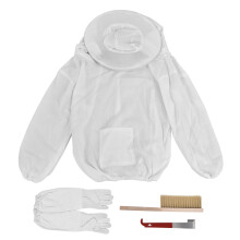 4Pcs/Set Beekeeping Tools Beekeeping Suit Protective Gloves Honey Scraper Bee Brush Kit for Beekeeper Supplies