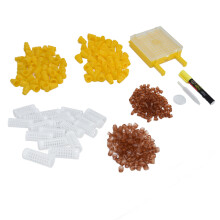 Entset voor koninginnenbijen: herbruikbaar plastic markeringsgereedschap voor bijenteelt en imkerij.