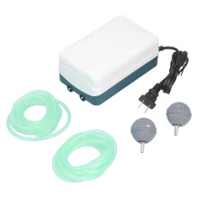 Aquarium-Sauerstoffpumpe mit zwei Ausgängen, geräuscharm, 4,5 W, für Aquakultur, CN220V