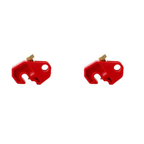 2X Circuit Breaker Lockout Device with Screw Circuit Safety Lock Universal Single and Multi Pole Breakers, Durable, Safe