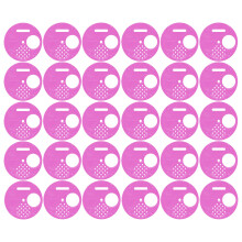 30Pcs Beehive Door Entrance Disc Plastic Round Exit Vent Gate Beekeeping AccessoryPurple