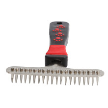 Pet Fur Grooming Rake Stainless Steel Cleaning Brush Comb Dematting Tool for Dogs RabbitsSingle Row