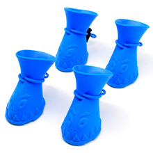 Silicone Pet Shoe Cover Waterproof Soft Soled Non Slip Pet Boots Pet Paw Protector for Cats and Dogs