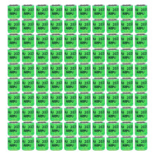 100Pcs Pigeons Leg Ring Bird Foot Ring Aluminium Alloy Identify Bands Training ToolGreen