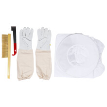 Beekeeping Protective Suit with Scraper Bee Brush Gloves Accessory for Beekeeper Tools