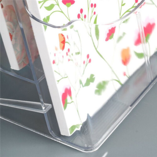 A5 Acrylic Brochure Display Stand Rack Flyer Holder Magazine Organizer