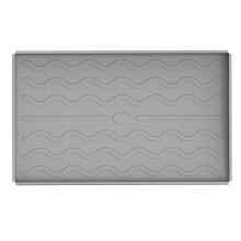 Griddle Mat BBQ Grill Mat Food Grade Silicone Outdoor Grill Cooking Surface Protective Mat Cover for Oven Microwave 36 Gray