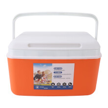8L Insulated Portable Cooler Efficient Warm Cold Insulation Portable Hard Cooler Box Ice Cooler for Camping Picnic Beach Drink Beverage Fishing Orange