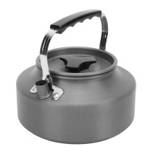 Camping Kettle 1.1L Capacity Aluminum Alloy Heat Resistant Portable Stovetop Coffee Tea Pot for Outdoor Activities