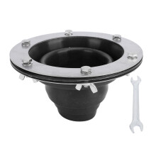 Tent Stove Jack Kit High Temp Silicone Pipe Boot Flashing Roof Flue Kit Compatible with Triple Wall Pipe Sections Black
