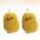 2Pcs Creative Yellow Plush Keychain Souvenir Durable Duck Key Ring 6
