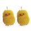 2Pcs Creative Yellow Plush Keychain Souvenir Durable Duck Key Ring 8