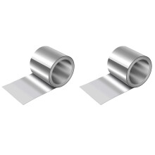 2X Aluminum Flashing Roll,6inx10ft Metal Roof Panels, (0.0078Inch/0.2mm) Aluminum Sheet Roll for Roofing Panels and DIY