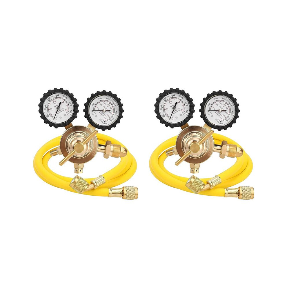 2X Nitrogen Regulator With 0-600 Psi Delivery Pressure, Cga580 Inlet Connection And 1/4In Male Flare Outlet Connection 6033594550143
