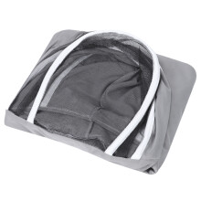 One Piece Beekeeping Suit Protective Clothes Smock Dual Zippers Beekeeper Supplies Gray(XXL )