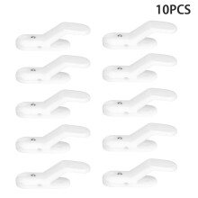 10 stuks witte ventilatiegespen voor kassen, bevestigingsaccessoires voor kassen
