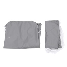 Cobertura de substituição para tenda cinza, resistente à água, com proteção UV50+, ideal para uso externo em tendas de 3x3m.