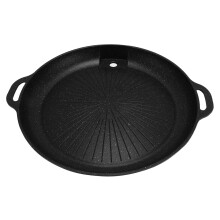 Grill Pan Griddle Aluminum Alloy Erosion Resistant Portable BBQ Grill Tray Oven Pan for Home Outdoor Camping Picnic