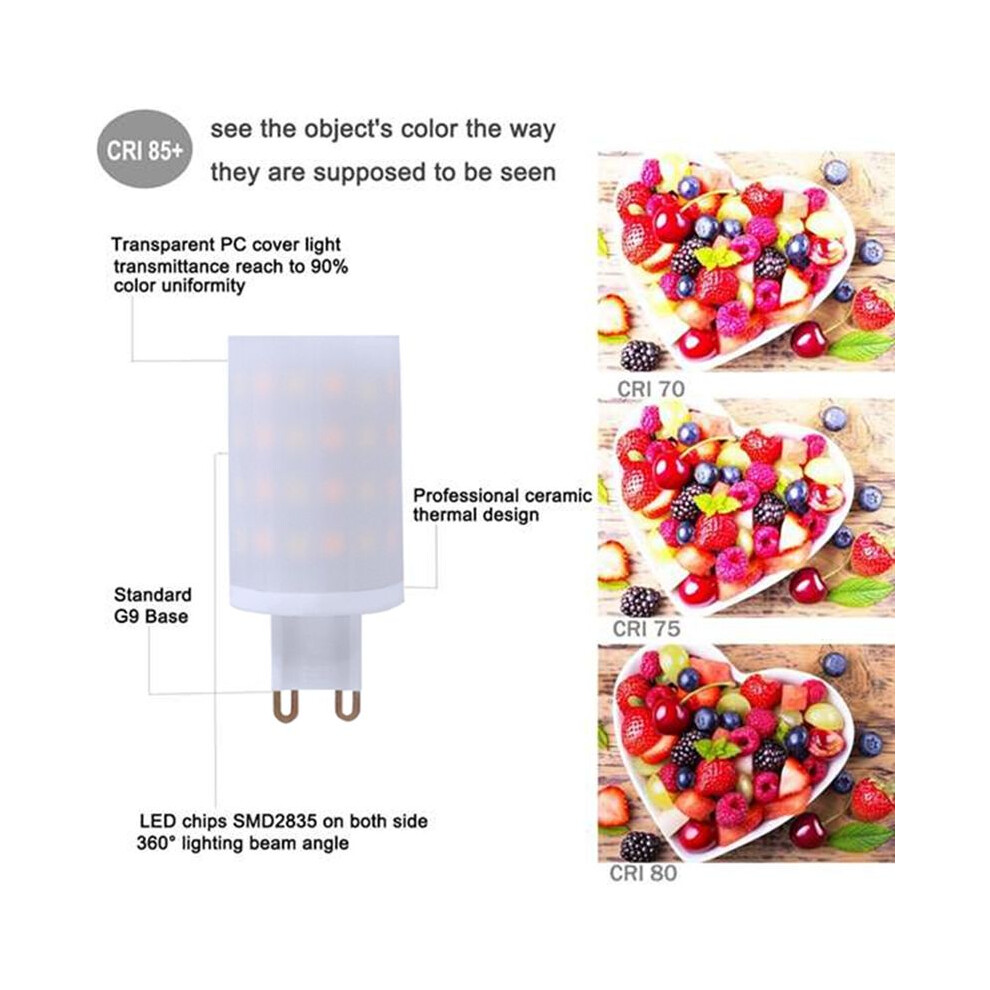 Tuya Wifi G9 Dimmable G9 6W Led Lamp Bulb Halogen Voice Control Led Bulbs 2Pcs Eu Plug Light 6033105655459