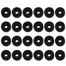 24St Rond Bloempot Pad Rubber Pottray Zwart Schokabsorberend Duurzaam
