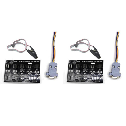2X UPA USB ECU Programmer Universal Eeprom Adapter Board with SOP8 SOIC8 Clip UPA-USB V1.3 Test Cable