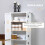 Homcom Alacena de Cocina Blanco 60 x 30 x 123 cm 6