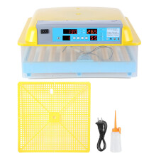 Incubadora inteligente para 56 ovos, ideal para galinhas e patos, com controle automático de temperatura e plugue CN de 220V.