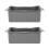 2PCS Silicone Grease Drip Pan for Blackstone Griddle Reusable Rectangular Grease Catcher Cup Liner for Camping Barbeque Grey 1