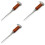 3X Eispickel Edelstahl, Eispickel zum Eisbrechen, Eispickel mit Holzgriff, Eispickel für Küche, Bar, Barkeeper 1