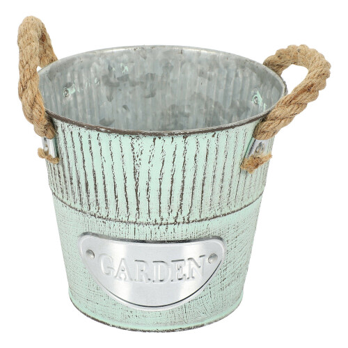 1Seaupot En Fer Vert Vintage Pour Décoration De
