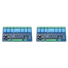 2X Modbus-Rtu 8-Kanaals Relaismodule Modbus RTU 8 Schakelingang RS485-Communicatie TTL