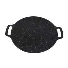 Korean Grill Pan Maifan Stone Anti Sticky High Temperature Resistant Grill Plate for Outdoor Camping 30cm