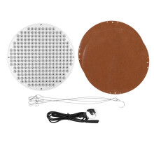 Lampe de culture LED ronde 50W à spectre complet pour légumes et fleurs en intérieurPanneau de lampe pour plantes