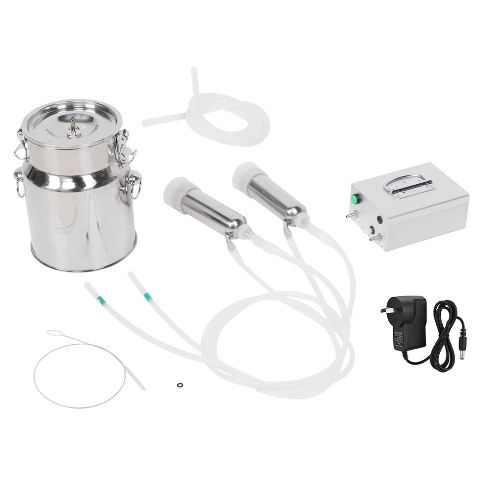 5L Plug In Household Electric Goat Cow Milking Machine Vacuum Pulsation Milker Kit  (For Cow )