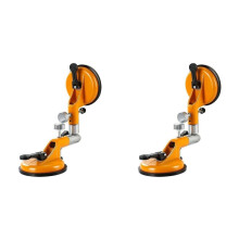 2X Pince à Carrelage à Double Griffe, Ventouse, Robuste, pour Tirer et Aligner les Surfaces Planes, Outils de Pose de Carrelage, Angle Réglable
