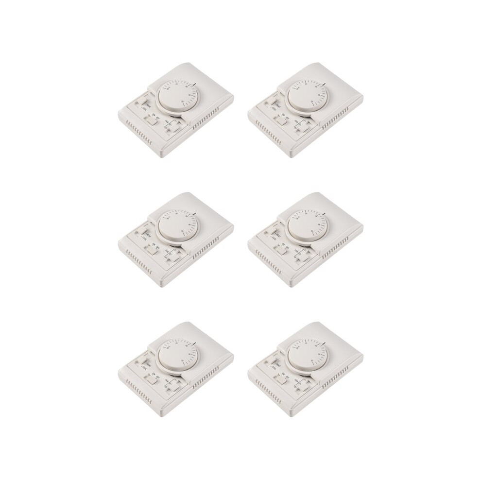6X Mt01 220Vac Room Mechanical Thermostat Air Conditioner Fan Coil Thermostat Temperature Controller Warm 6032227085694
