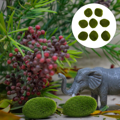 30pcs simulated moss stones artificial mossy balls for decoration 1