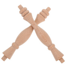 2Stk Holzbaluster Khaki Für Schrank Roman Säulen Handarbeit