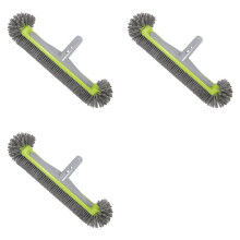 3X Pool Brush for Cleaning Pool Walls,Inground/Above Ground Swimming Pool Round Scrub Brushes,Reinforced Back Brush
