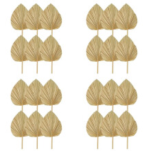 24PCS Dried Leaves Natural Dried Fans,Large Spear for Boho Wedding Decor,Tropical Leaves S