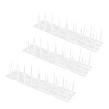 3St Plastic Vogelafweer Spikes Wit Voor Buiten Balkon En Venster