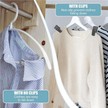 100X Plastic Hanger Clips for Baby Clothes, Strong Plastic Clips for Hangers, Multi-Purpose Hanger Clips