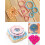 Flower Knitting Machine Kit DIY Wool Flower Machine Loom Tool Set Square Flower Maker with Needle 4