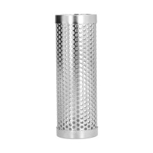 Scatola affumicatrice cilindrica staccabile di grande capacità per barbecue a pellet e frutta, tubo affumicatore per campeggio all'aperto 15,3x5,3 cm