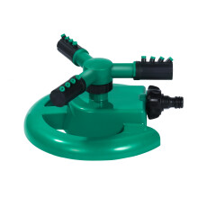 dreifach-armiger drehbarer sprinkler für rasen und garten, wasserdicht