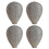4-pack Wasp Nest Decoy Wasp Deterrent for Wasps Hornets 1