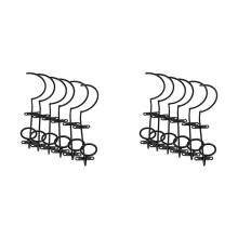 12Pcs Wall-Mounted Wine Rack, Wine Bottle Display Rack, Metal Hanging Wine Rack Storage Rack for Storing Drinks/Bottles